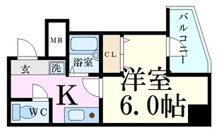 神戸駅 徒歩4分 6階の物件間取画像